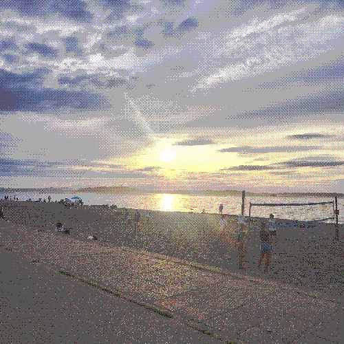 large image of alki beach sunset