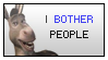 Donkey from Shrek,'I bother people' stamp